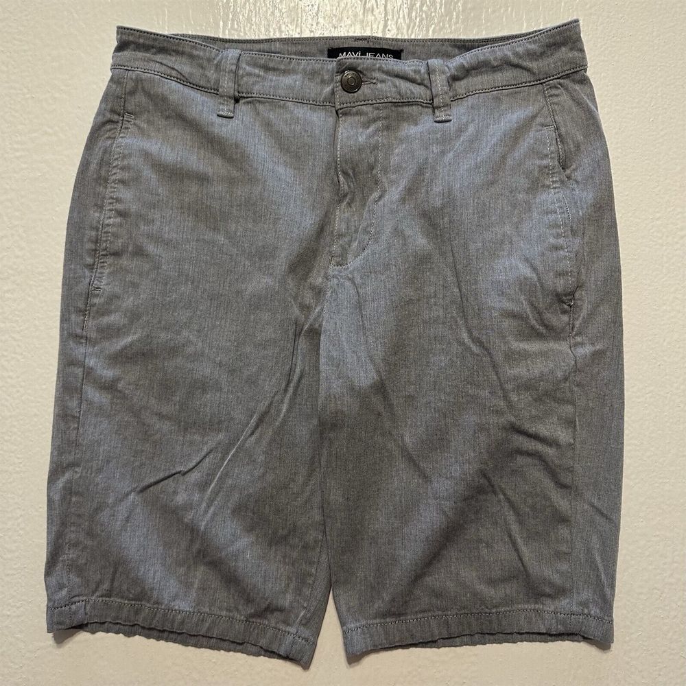 Mavi Jeans 33 x 11" Mike Gray Heater‎ Texture Weave Flex Chino Shorts